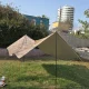 سایه بان تیرک دار تارپ پایه دار مناسب برای طبیعت‌گردی و کوهنوردی و مسافرت و آفرود.... سایز 3×4