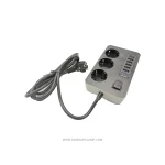 چندراهی برق و شارژر اندول مدل Q-PC6 با توان ۳۰۰۰ وات، ۳ پریز سوکو و ۶ پورت USB
