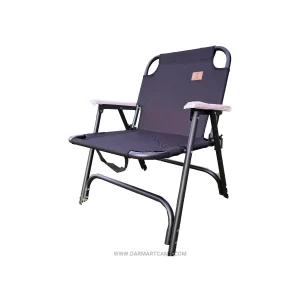 صندلی کمپینگ تاشو چوبی مونته آدلمو مدل کرمیت (Kermit Chair) با دسته‌های راش، نشیمن پهن و طراحی کلاسیک