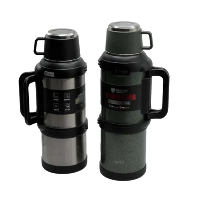 فلاسک کوهنوردی و کمپینگ ۳.۶ لیتری مدل Vacuum Pot - استیل ۳۰۴ دوجداره (قدرت نگهداری ۴۸ ساعته)