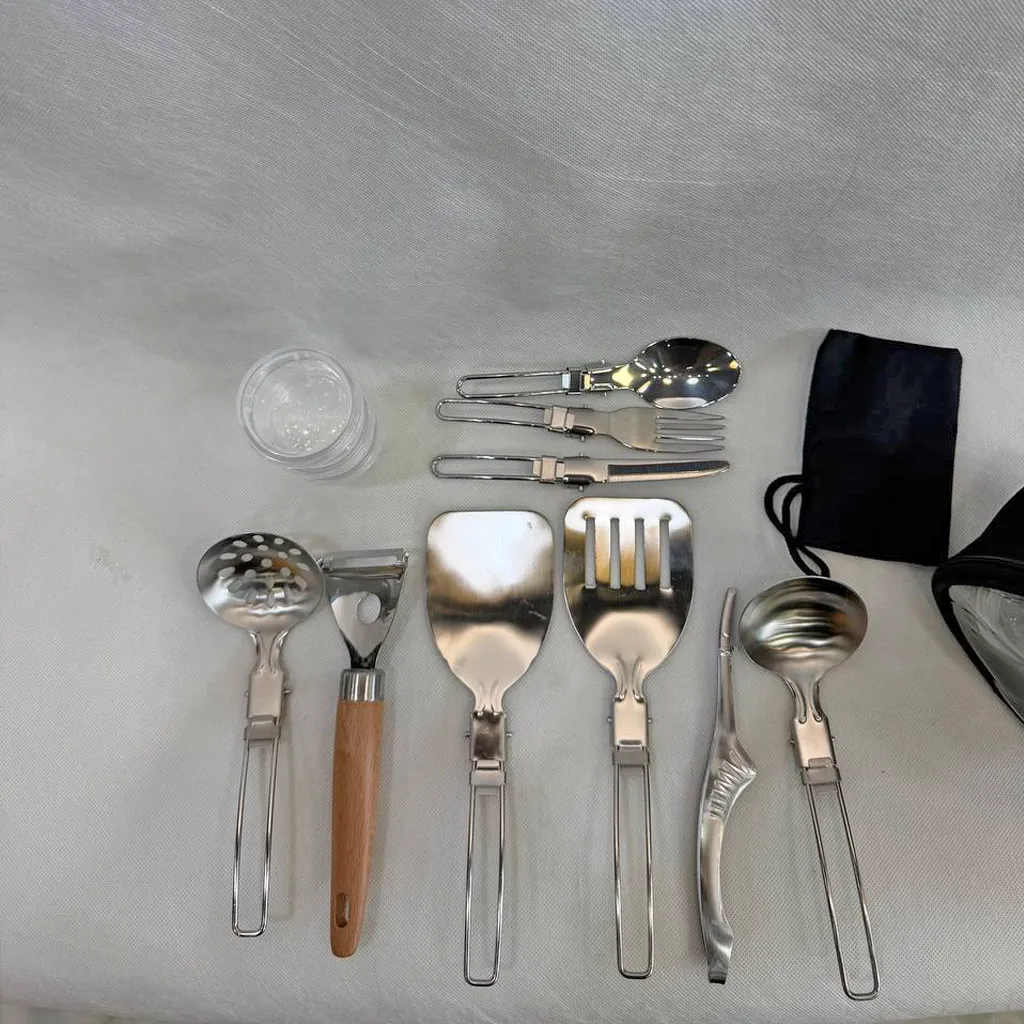 ست ابزار آشپزی سفری کمپینگ (Camping Cookware Set) 8 ست ابزار آشپزی سفری کمپینگ (Camping Cookware Set)