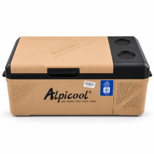 Alpicool Beige Portable Cooler Product Shot
